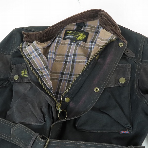 実際に弊社で買取させて頂いたBelstaff/ベルスタッフ 60's ビンテージ トライアルマスタージャケット オイルドジャケット/Sの画像 2枚目