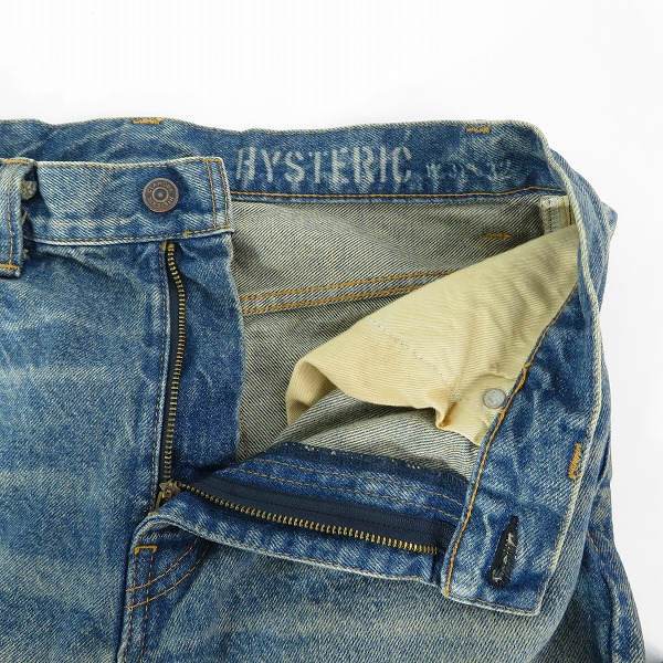 実際に弊社で買取させて頂いたHYSTERIC GLAMOUR/ヒステリックグラマー KINKY JEANS デニム パンツ 02223AP04/W31L32の画像 7枚目