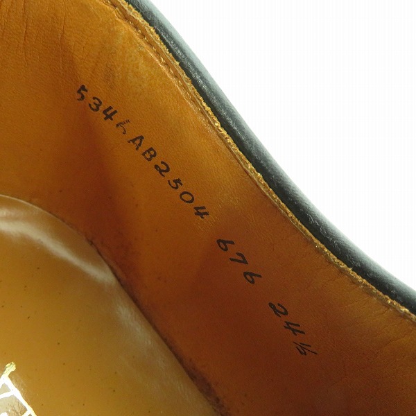 実際に弊社で買取させて頂いたREGAL/リーガル プレーントゥ レザーシューズ/ビジネスシューズ 676 24.5の画像 5枚目