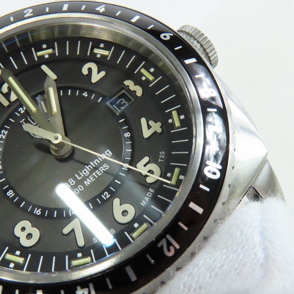 実際に弊社で買取させて頂いたLUMINOX/ルミノックス P-38 LIGHTNING GMT 9420 SERIES/Ref.9421 ウォッチ/腕時計【動作未確認】の画像 5枚目
