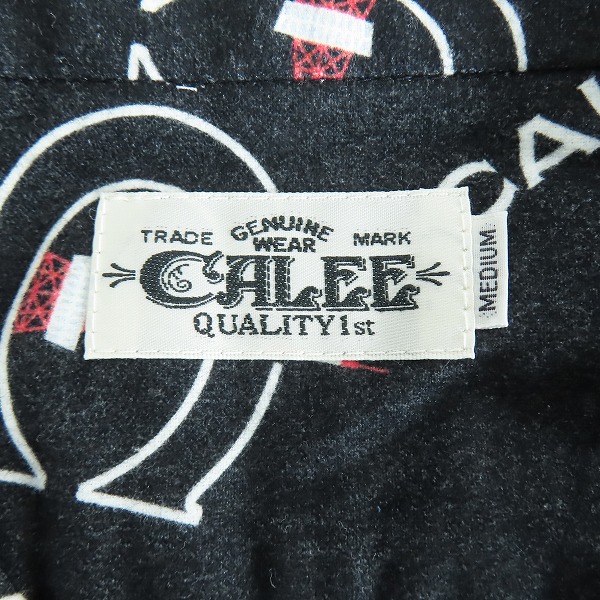 実際に弊社で買取させて頂いたCALEE/キャリー 東京タワー 総柄コットンシャツ CL-21SS001T/Mの画像 2枚目