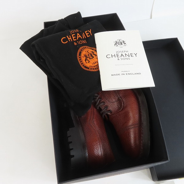 実際に弊社で買取させて頂いたJOSEPH CHEANEY＆SONS/ジョセフチーニー CAIRNGORM II R/ケンゴン2 オックスフォード キャップトゥ レザーシューズ B008639/6.0の画像 7枚目