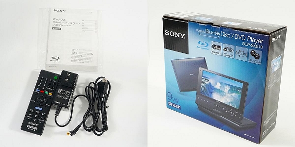 実際に弊社で買取させて頂いたSONY/ソニー BDP-SX910 2017年製 ポータブル ブルーレイ ディスク プレーヤー DVD プレーヤー 動作確認済みの画像 9枚目