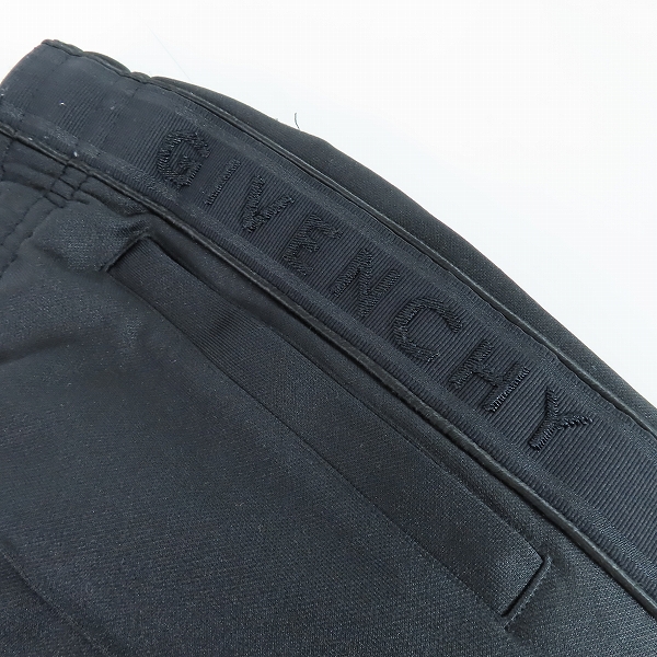実際に弊社で買取させて頂いたGIVENCHY/ジバンシィ 19SS TRACKPANT サイドロゴテープ トラックパンツ ブラック BM50VU30AE/Sの画像 9枚目