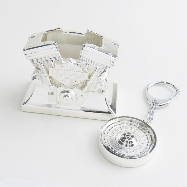 実際に弊社で買取させて頂いたZIPPO/ジッポー HARLEY DAVIDSON/ハーレーダビッドソン ホイール型キーホルダー/デスクトップホルダーのみ