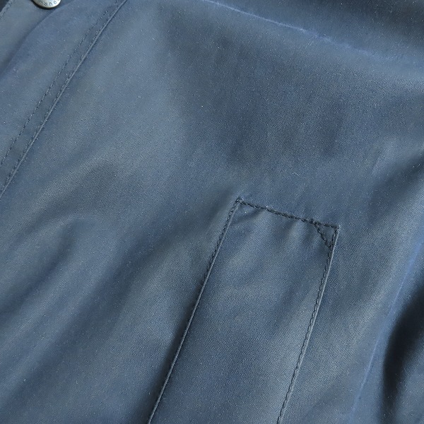 実際に弊社で買取させて頂いたBarbour/バブアー 15AW 裏地チェック オイルド ステンカラー コート MWX0534NY91/1402141 40の画像 7枚目