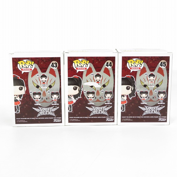 実際に弊社で買取させて頂いたFUNKO/ファンコ POP! ROCKS BABYMETAL/ベビーメタル SU-METAL YUIMETAL MOAMETAL フィギュア 3点セット の画像 7枚目