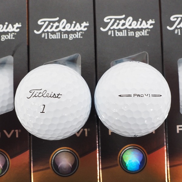 実際に弊社で買取させて頂いた 【未使用】Titleist/タイトリスト PRO V1 ゴルフボール ホワイト 2ダースの画像 1枚目