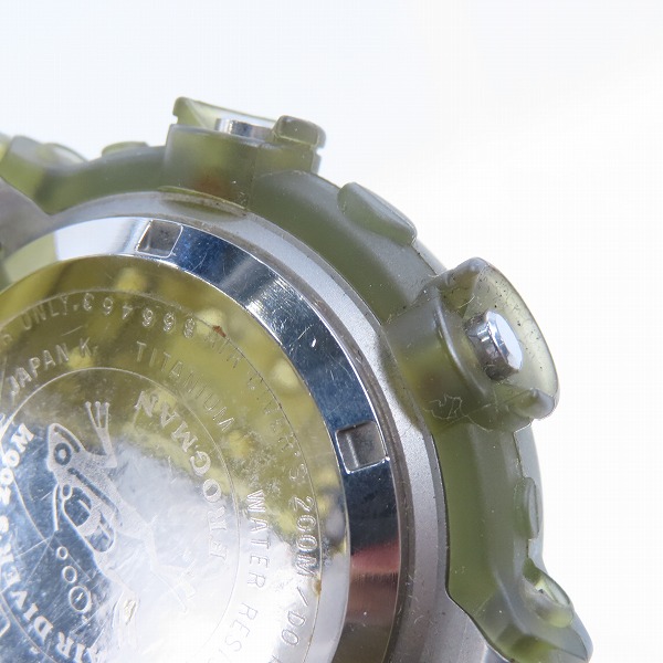 実際に弊社で買取させて頂いたG-SHOCK/G-ショック FROGMAN/フロッグマン '99 Master of G DW-8200MSU-8T【動作未確認】の画像 5枚目