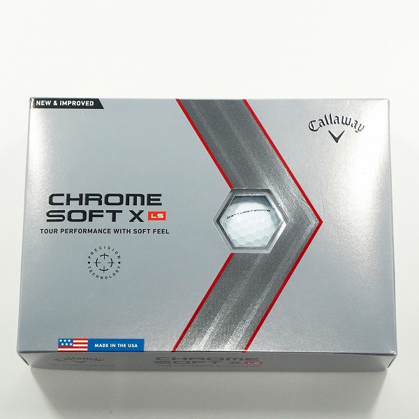 実際に弊社で買取させて頂いた(6)【未使用】Callaway/キャロウェイ CHROME SOFT X LS ゴルフボール ホワイト 1ダースの画像 2枚目