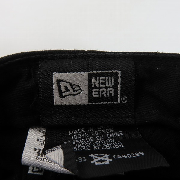 実際に弊社で買取させて頂いたNUMBER(N)INE×NEW ERA/ナンバーナイン×ニューエラ ベースボールキャップ ロゴ刺繍 ブラックの画像 6枚目