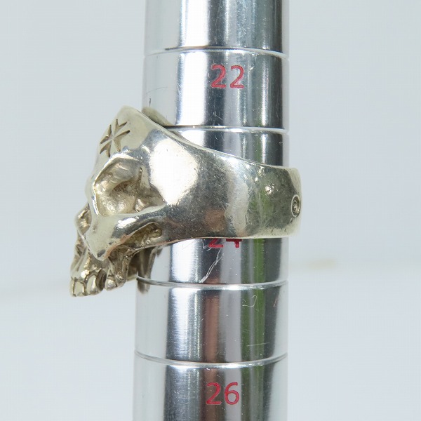 実際に弊社で買取させて頂いた【ギャラ付】Gabor/Gaboratory/ガボール ミディアムラージスカルリングwアウトジョー 23.5-25号の画像 7枚目