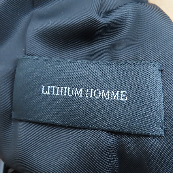 実際に弊社で買取させて頂いたLITHIUM HOMME/リチウムオム SUPER 140'S MELTON SHORT DUFFLE COAT/メルトン ダッフル コート LH20-2515/46の画像 3枚目