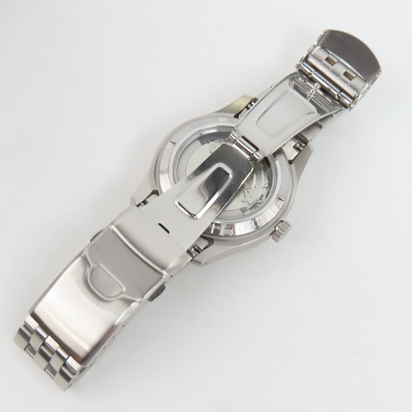 実際に弊社で買取させて頂いたSEIKO/セイコー スポーツ セイコー5 フィールドシリーズ GMT オートマ 裏スケ 腕時計 4R34-00C0の画像 3枚目