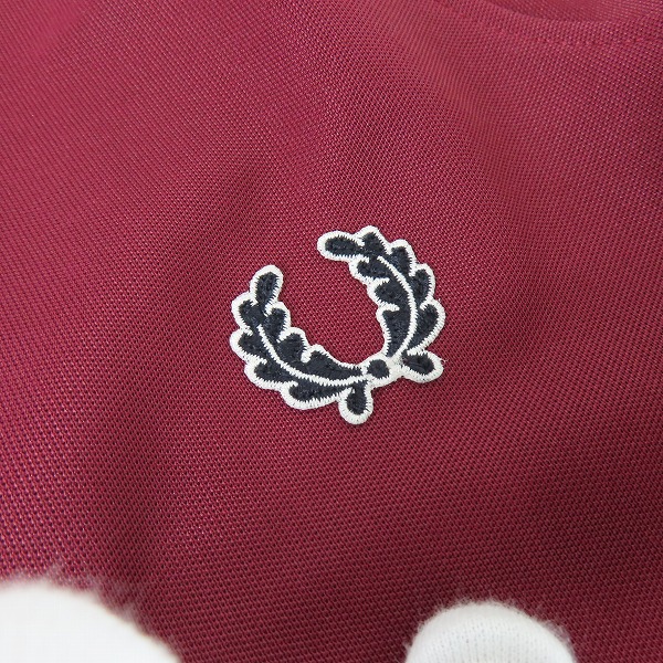 実際に弊社で買取させて頂いた【未使用】FRED PERRY/フレッドペリー TAPED TRACK JACKET/トラックジャケット レッド J6231 Mの画像 5枚目
