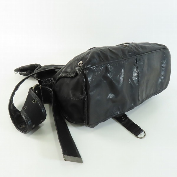 実際に弊社で買取させて頂いたBUFFALO BOBS/バッファローボブズ シープ レザー ショルダー バッグ MFB8501の画像 2枚目