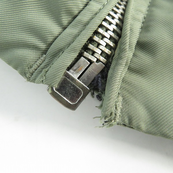実際に弊社で買取させて頂いた【難有り】ALPHA INDUSTRIES/アルファインダストリーズ フライトジャケット 20302-121/Lの画像 8枚目