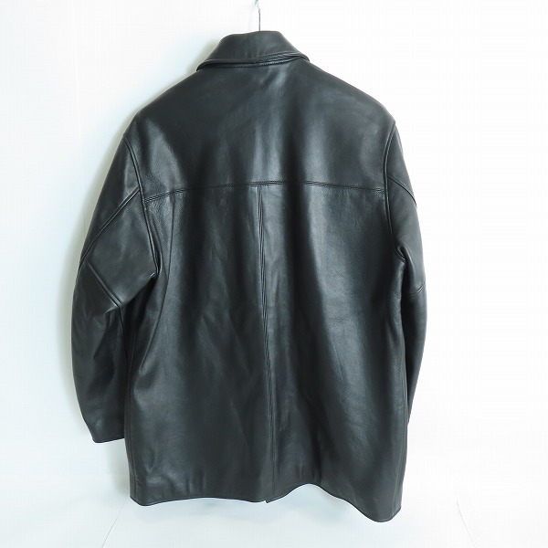 実際に弊社で買取させて頂いたWACKO MARIA/ワコマリア GUILTY PARTIES 23SS LEATHER COAT TYPE-1 レザー コート 23SS-WMO-CO03/Sの画像 1枚目