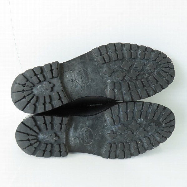 実際に弊社で買取させて頂いたGUCCI/グッチ レザー ホースビット 114 0067/42.5Eの画像 2枚目