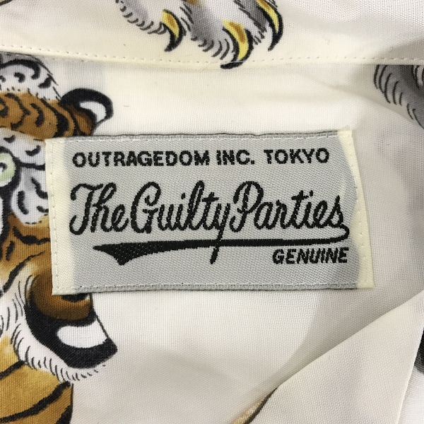 実際に弊社で買取させて頂いたWACKO MARIA/ワコマリア TIM LEHI/ ティム リーハイ  虎 総柄 半袖シャツ/アロハシャツ/Lの画像 2枚目