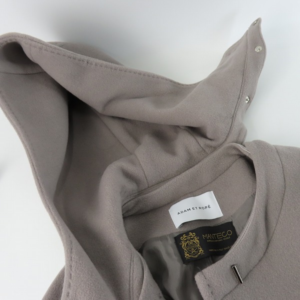 実際に弊社で買取させて頂いたADAM ET ROPE/アダム エ ロペ  ウール コート GAO-29000-B/Fの画像 5枚目