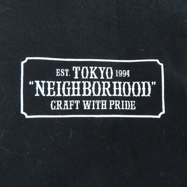 実際に弊社で買取させて頂いたNEIGHBORHOOD/ネイバーフッド 半袖カットソー ブラック/Sの画像 3枚目