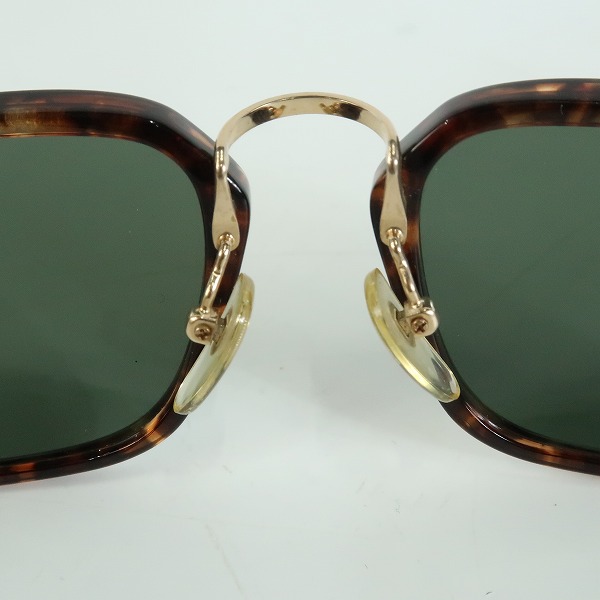 実際に弊社で買取させて頂いたRay-Ban/レイバン B&L/ボシュロム社製 べっ甲柄 コンビフレーム サングラス MT BL刻印の画像 4枚目
