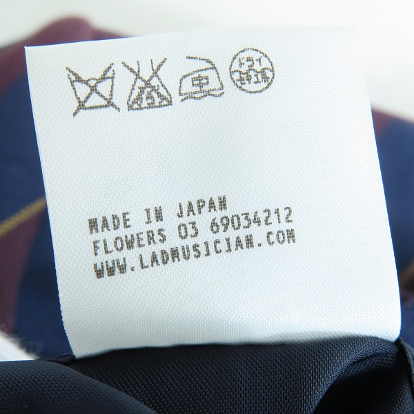 実際に弊社で買取させて頂いたLAD MUSICIAN/ラッドミュージシャン 14SS スクールジャケット 2114-306/42の画像 4枚目