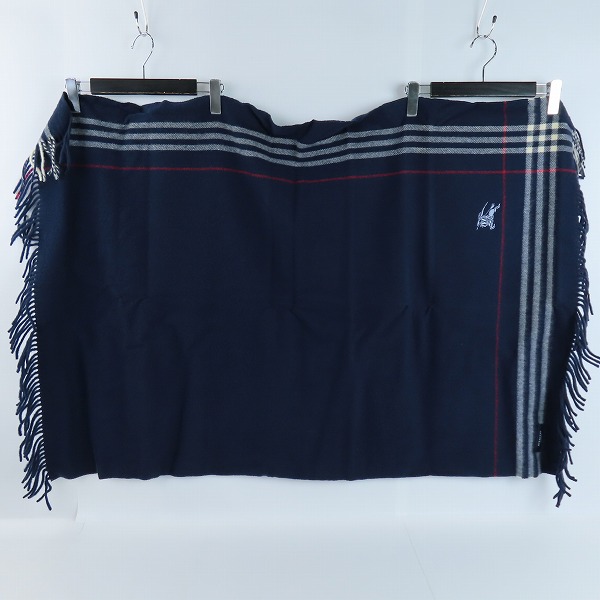 実際に弊社で買取させて頂いたBURBERRY/バーバリー チェック柄 ウールひざ掛け の画像 4枚目