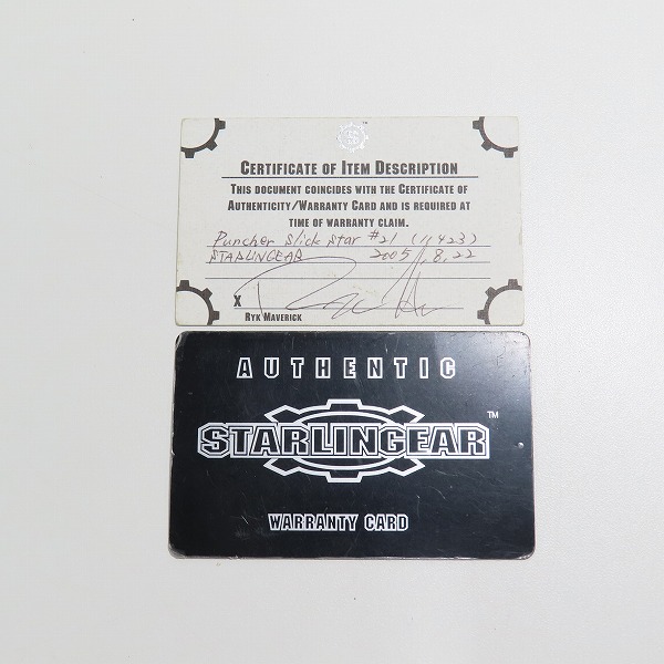 実際に弊社で買取させて頂いた【ギャラ付】STARLINGEAR/スターリンギア パンチャースリックスターリング 20.5-22.5号の画像 8枚目