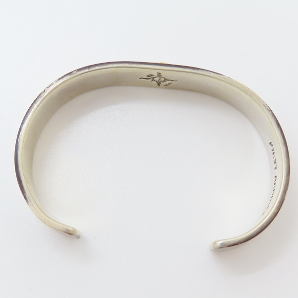 実際に弊社で買取させて頂いたFIRST ARROW'S/ファーストアローズ K18/SILVER 平打 プレーンバングル BR-001の画像 5枚目