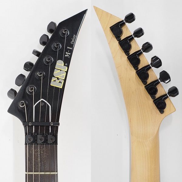 実際に弊社で買取させて頂いた★【ジャンク】ESP/イーエスピー M-Ⅰ Deluxe ストラトシェイプ エレキギター ハードケース付の画像 2枚目