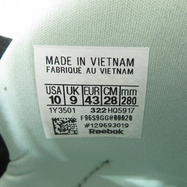 実際に弊社で買取させて頂いたReebok/リーボック INSTAPUMP FURY 95 インスタポンプフューリー 95 HQ5917/28.0の画像 5枚目
