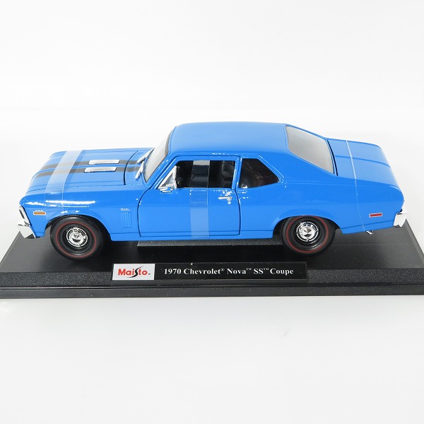 実際に弊社で買取させて頂いたMaisto/マイスト 1/18 1970 Chevrolet Nova SS Coupe/シボレー ノバ SS クーペ ミニカーの画像 1枚目