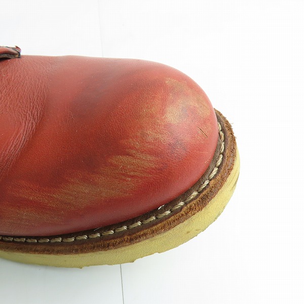実際に弊社で買取させて頂いたRED WING/レッドウィング プレーントゥ ブーツ 9105/9.5Dの画像 7枚目