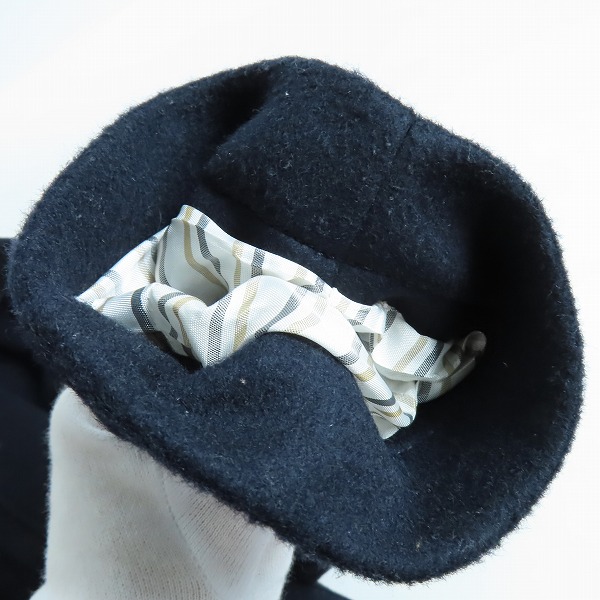 実際に弊社で買取させて頂いたHUGO BOSS/ヒューゴボス チェスターコート ネックリブ カシミヤ混/50の画像 7枚目