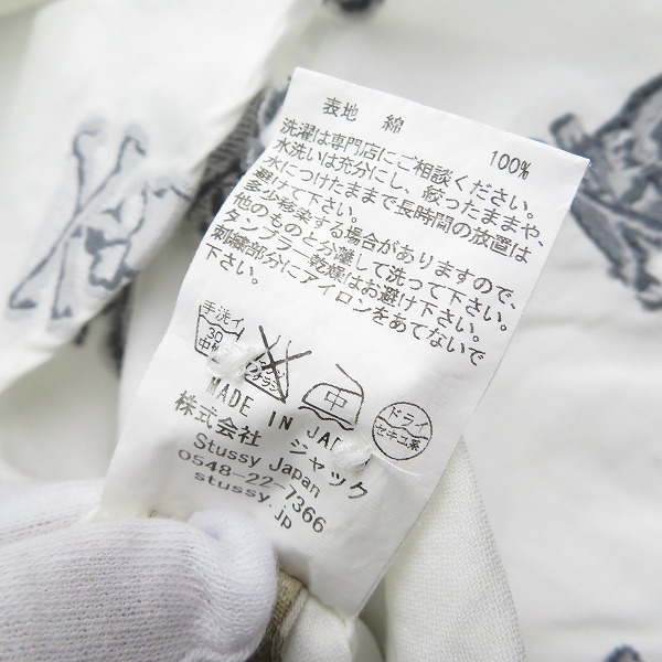 実際に弊社で買取させて頂いたSTUSSY×mastermind/ステューシー×マスターマインド スカル刺繍 長袖シャツ/Lの画像 4枚目
