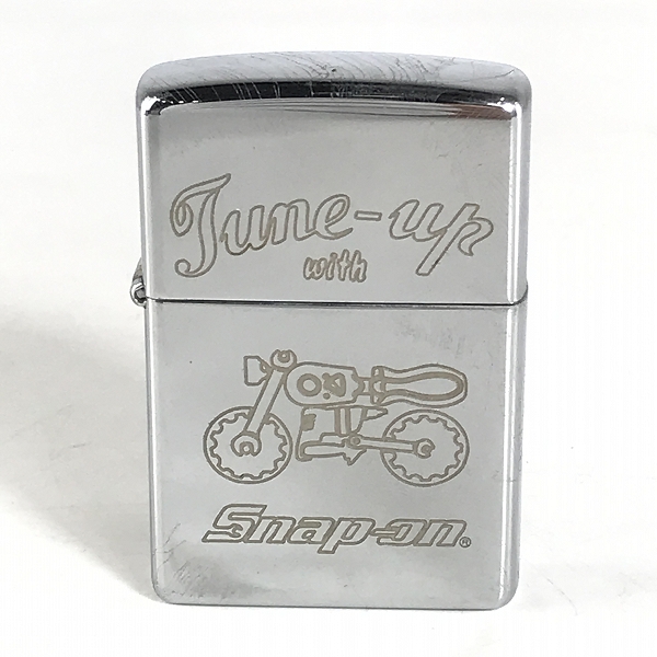 実際に弊社で買取させて頂いたZIPPO/ジッポー Tune-up with Snap-on/スナップオン バイクプリント 1997年製 の画像 1枚目