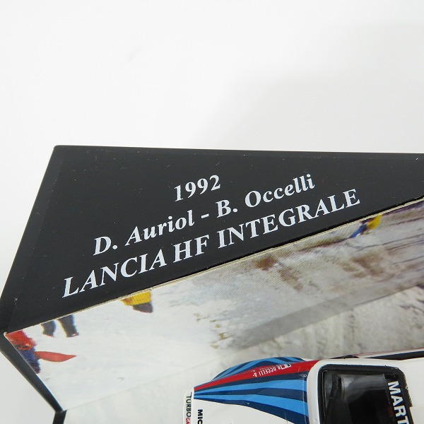 実際に弊社で買取させて頂いたSKID/スキッド 1/43 LANCIA HF INTEGRALE/ランチア HF インテグラーレ モンテカルロラリー1992 ＃4 ミニカーの画像 7枚目