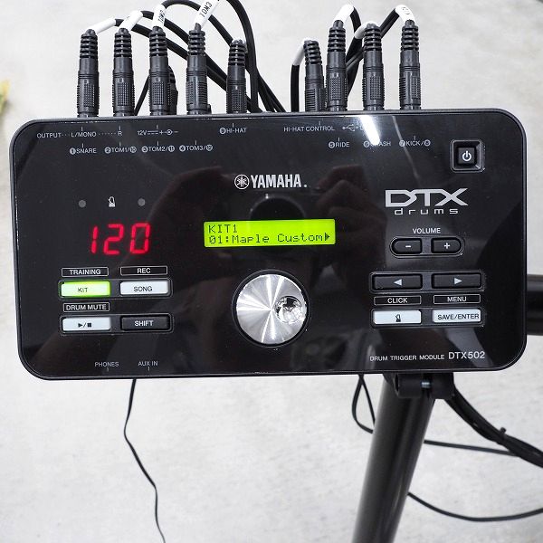実際に弊社で買取させて頂いた★【動作確認済】YAMAHA/ヤマハ 電子ドラムセット DTX502シリーズ DTX562K KP100搭載 キックペダル・スローン付の画像 1枚目