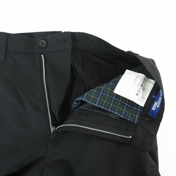 実際に弊社で買取させて頂いたCOMME des GARCONS JUNYA WATANABE MAN/コムデギャルソンジュンヤワタナベマン AD2021 ウール混 トラウザーパンツ WH-P007/XSの画像 4枚目