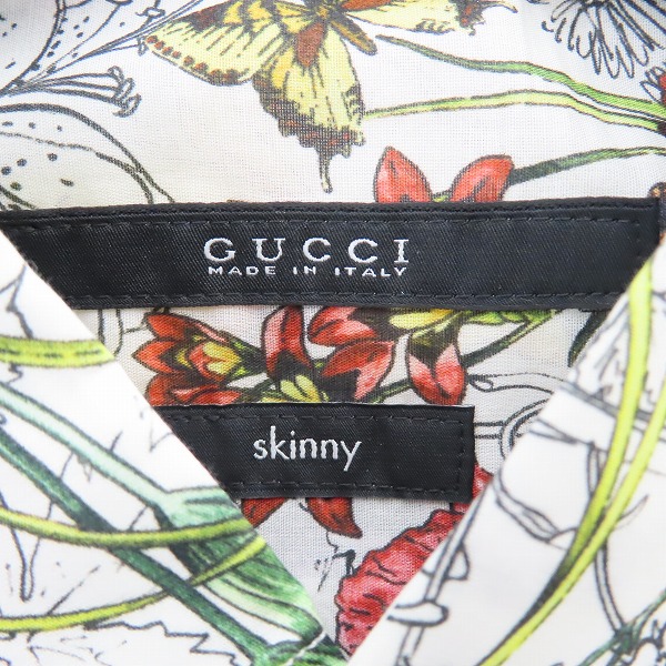 実際に弊社で買取させて頂いた【JPタグ/未使用】GUCCI/グッチ 花柄/総柄 半袖シャツ 308184 Z3520/38/15の画像 2枚目