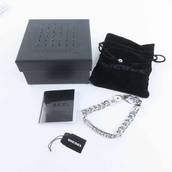 実際に弊社で買取させて頂いたDIESEL/ディーゼル ブレスレット IDプレートの画像 8枚目