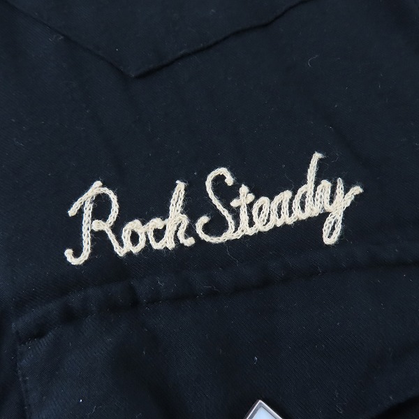 実際に弊社で買取させて頂いたWACKO MARIA/ワコマリア チェーンステッチ刺繍 レーヨン 長袖 ウエスタンシャツ/Mの画像 4枚目