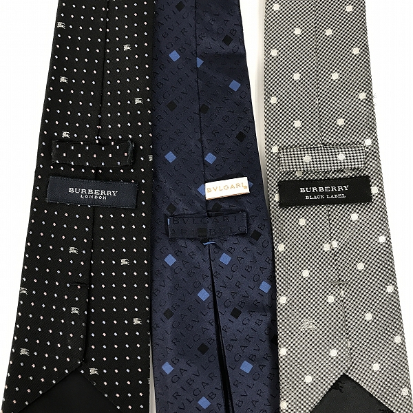 実際に弊社で買取させて頂いた 【おまとめ】BURBERRY LONDON/バーバリーロンドン BVLGARI/ブルガリ 他 ネクタイの画像 1枚目