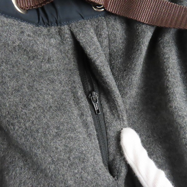 実際に弊社で買取させて頂いたkolor/カラー BEACON ウールカシミア昆 スラックス ベルト付き パンツ 17WBM-P14146S/1の画像 3枚目