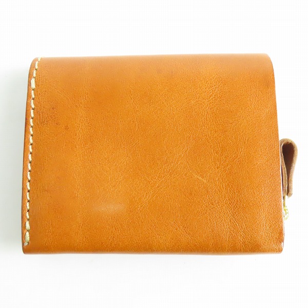 実際に弊社で買取させて頂いたHERZ/ヘルツ レザー 二つ折り長財布 キャメルの画像 1枚目