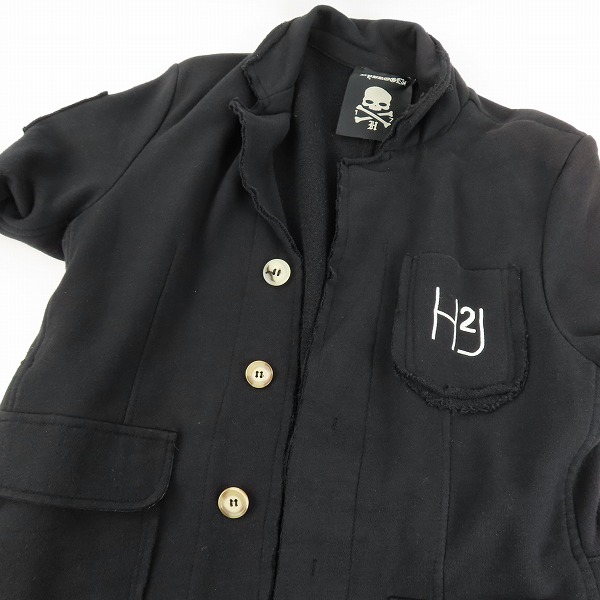 実際に弊社で買取させて頂いたHYDROGEN/ハイドロゲン H2J スカル刺繍 ジャケット/ブラック/Ｍの画像 7枚目