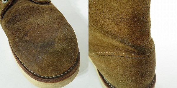 実際に弊社で買取させて頂いたRED WING/レッドウィング ラウンドトゥ ブーツ ブラウン 8181/8.5Dの画像 9枚目
