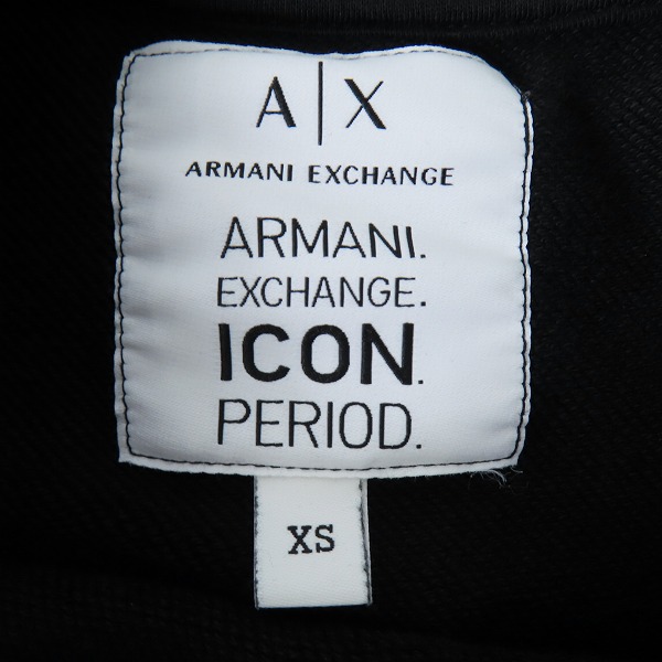 実際に弊社で買取させて頂いたARMANI EXCHANGE/アルマーニエクスチェンジ レディース ICON ロゴ刺繍スウェットトレーナー 8NYM02 YJ68Z/XSの画像 2枚目
